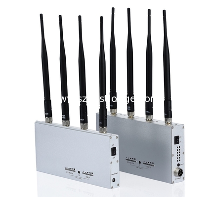 4 Antennas Cell Phone Signal Jammer Remote Control For CDMA GSM DCS PHS 3G