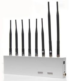 VHF / UHF GPS سیگنال جمر 2G 3G Wifi 34dBm با 8 آنتن